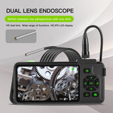 Industrial Endoscope IPS Color Display Photos Videos Snake Borescope IP67 2 Million Pixels Inspection Camera with TF Card