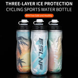 ESLNF 610ML Cycg Keep Cold Water Bottle PP5 Health Material secure Portable Cup Lightweight Outdoor Bike Accessory