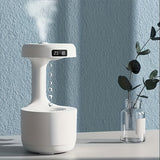 1pc, 27.05oz Water Drop Backflow Humidifier - USB Powered Desktop Office And Home Decor