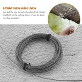 Outdoor Hand-Drawn Rope 304 Stainless Steel Camping Life-Saving Woodworking Super Fine Hand Saw Wire 5M