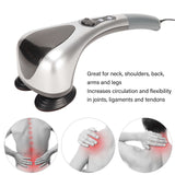 Handheld Back Massager Comfortable Household Double Node Handheld Shoulders Leg Foot Massage Device