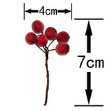 Crystal Imitation Fruit Xmas Tree Wedding Decoration Wreath (10pcs/pack) 4 * 7cm Christmas Berry wer Bundle