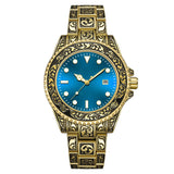 Men's Vintage Engraving Business Quartz Watch