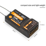 FlySky FTr8B 2.4GHz 8CH Receiver RC Airplane Helicopter Fixed Wing Glider Vehicle Drone Dual Antenna for AFHDS3 Transmitters