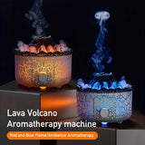 1 Pc Volcano Jellyfish Air Humidifiers Flame Night Light  Cool Mist Air Purifier For Home Bedroom Winter Home Decor Room Decor