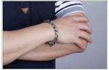 925 Silver Men's Hollow Tang Grass Pattern Chain