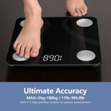 1pc Fat Weight Scale, Smart Digital LED Weight Scale With Fat Measure, Body Weighing Scale, Smart Phone App, Unit:KG/LB