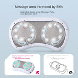 Electric Abdominal Massager - Health Care Deep Kneading Instrument for Abdomen. Vibration Body Massage Tool with Physiotherapy, Heating, and Slimming.