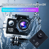 1080P Underwater Waterproof Motion Dv Diving Recorder Multifunctional Outdoor Riding Locomotive Sports Camera Action Camcorder