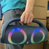 Portable Waterproof 100W High Power Bluetooth Speaker RGB Colorful Light Wireless Subwoofer 360 Stereo Surround TWS FM Boombox