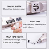 New Electric Spine 1200N Chiropractic Adjusting Instrument Vertebrae Massager Correction Gun Muscle Massage Stick