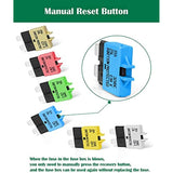 8 Packs Circuit Breaker Low Profile ATC/ATO Manual Resettable Fuse 5A 6A 7.5A 10A 15A 20A 25A 30A (Mixed) 12V-32V
