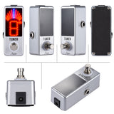 Mini Chromatic Tuner Pedal EffectGuitar Musical Instrumen LED Display True Bypass GuitarTuner for Guitar Bass Accessories