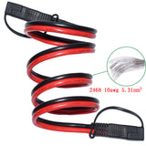 100cm 5.3mm² 10AWG to SAE Quick Disconnect with Cap Power Automotive Panel Extension Cable For Solar Panels Battrey