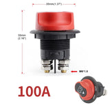 DaierTek 50A 100A 200A 300A 12V Car Battery Disconnect Cut Off Isolator Switch For RV Motorcycle Truck
