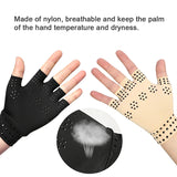 2 Colors Arthritis Anti Edema Magnetic Rheumatoid Hand Pain Health Compression Therapy Gloves