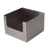 Stainless Steel Tissue Box Square Tissue Holder Large Opening Napkin Dispenser Modern Style for Bathroom Office