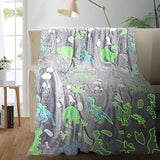 Glow In The Dark Kids, Toddler Blanket Boys, Dinosaur Gifts For Boys/Kids(A) Durable