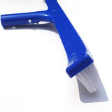 2Pcs 18 Inch Blue Swimming Pool Brush Handle Clean Brush Pool Wall Brush Swimming Cleaning Tools Cleaning Equipment