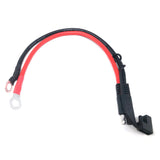 10AWG 30CM To O Ring Terminal Harness 2 Pin Quick Disconnect Plug SAE Connection Motorcycle, Car, Tractor -60 - 200 Celsius