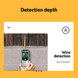 5-In-1 Electronic Detector Wall Stud Finder Sensor Wall Scanner Edge Center Detect Wood Beam/Metal/AC Live Wires Inside