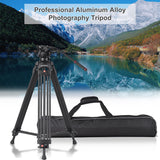 Andoer D1801 Professional Photography Tripod Stand 3-Section Extendable Max. Height 180cm 10kg Load for DSLR Cameras Camcorders