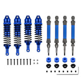 Metal Drive Shaft And Shock Absorber Set For 1/10 Traxxas Slash Rustler Stampede Hoss VXL 4X4 RC Car Upgrades Parts