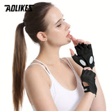 Aolikes Silica Gel Shock Absorbing Workout Gloves - Perfect for Men & Women's Weight Lifting, Gym Exercise