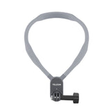 TELESIN Silicone Neck Hold Mount for GoPro Hero 11 10 9 8 7 6 5 Insta360 DJI Osmo Action Smartphone Magnetic Action Accessories