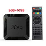 X96Q 2GB 16GB 12.0 Quad Core Smart Android TV 4G Wifi Media player PK X96 1GB 8GB 4K HD Set Top Box