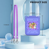 Silicone Cover Case for Bitzee Interactive Toy Digital Pet Case, with Shoulder and Hand Strap, Protective Skin Sleeve