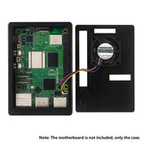 ABS Case Plastic Shell With Coog Fan + 3.5 Inch MHS Display Screen For Raspberry Pi 5 5B