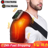 Electric Heating Pad Vibration Massage Belt Thermal 3 in 1 Shoulder Brace for Knee Elbow Joint Blood Circulation