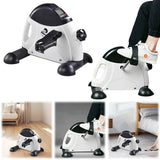 Mini Peddler Portable Foot Pedal Exercise hine Adjustable Under Desk Bike LED Display for Seniors