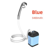 Outdoor Camping IPX7 Waterproof with Digital Display Portable Electric Shower Pump for Hiking Travel Beach Pet Watering