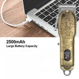 RESUXI JM-106 New All Metal Cordless Clipper 2500mA 4 Hours Salon Use Cutting Trimmer Professional Gold Barber Men Hair