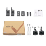 RT68 Walkie Talkie - Wireless Handheld for Civilian Use, Two Installation Sites (KTV & Hotel), Wear-Resistant