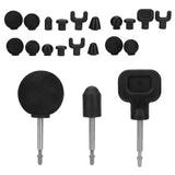 3 Types 6-In-1 Fascia Gun Massager head Set Relax Relief Pain Fatigue Soothing Meridian EVA Body Massage Head Household New