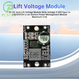 DC-DC Auto Lift Wide Voltage 3-20V Input to 3.3V/5V/12V Li-ion Battery Power Management Module Maximum 3.5A
