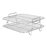 Air Fryer Rack For Cosori 5.5L Air Fryer, 2 Tier Air Fryer Grill/Shelf/Dehydrator Rack Square ,Air Fryer Replacement Parts