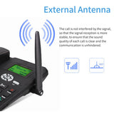 Cordless Desktop Telephone SIM Card 2G Fixed Wireless Phone with Antenna Radio Alarm Clock Funtion for House Home Call