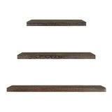 3 Pcs/Set Wood Floating Shees Hanging With Invisible Brackets Wall Shelf For Storage And Display