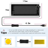 LED On Car Rear Window Blutooth APP Control Flexible led RGB Panel Pixel Pattern Graffiti Text Animation Display