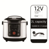 12V 24V Mini Truck Soup Porridge Cooking hine Food Steamer Electric Car Rice Cooker 2L
