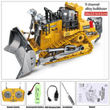 Rc Excavator Children 11 Channels 2.4g 1:20 For Boys Radio Control Dump Truck Bulldozer Electric Car Kids Toys Gift