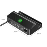 For Steam Deck Dock Station TV Base Stand Hub Holder Docking Station USB C To RJ45 Ethernet Type-C Charger New High Guality -A