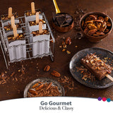 Stainless Steel Molds Rust-Resistant Popsicle Maker Set Popcical Mold With Tray- Cleaning Brush