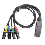 1 Pair Extender 3-Pin Multi Network Stage, XLR Male And Female Cable Stage Audio RJ45