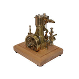 M31 1.8CC Mini Retro Vertical Single-Cylinder Reciprocating Double-Acting Steam Engine Model Toys with Speed Reducer