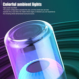 Wireless Loud With Multi-Colors Rhythm Lights Travel Speaker Stereo Sound Electronic Gadgets For